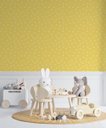 Ver imagem 4 de Papel de Parede Adesivo Corações Amarelos Minimalista 2,80m