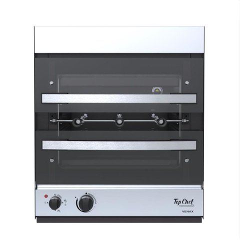 Churrasqueira a Gas de Embutir Venax Top Chef 3 Inox 127v