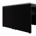 Ver mais imagens de Mesa para Escritório 4 Lugares 220cm Cinza Sagrado com Preto F5 Office
