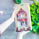 Ver imagem 3 de Miniatura Relogio Cuco Quartzo Chale Lenhadores Mdf