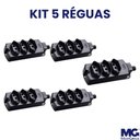 Ver imagem 3 de Kit 5 Réguas com 3 Tomadas Margirius Tmu3-320 2p+t 20a Preta Bivolt