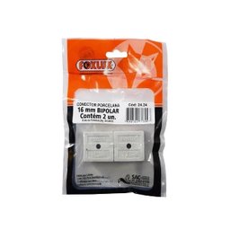 Conector de Porcelana Tripolar 10Mm C/2 Un Foxlux - 3