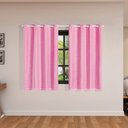 Ver imagem 1 de Cortina Blackout Pvc com Tecido Voil Xadrez 2,80 M X 1,60 M - Rosa