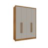 Guarda Roupa Dinamarca 4 Portas Tcil Cinamomo/Off White - 1