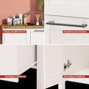 Ver imagem 7 de Aparador Buffet Bn-01 Cozy Moderno 1 Porta 2 Gavetas MDP 79cm Ditália