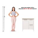 Ver imagem 5 de Aparador Buffet Bn-01 Cozy Moderno 1 Porta 2 Gavetas MDP 79cm Ditália