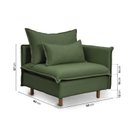 Ver imagem 7 de Sofá Modular 2 Lugares com Chaise e Pé Madeira Sôma CabeCasa MadeiraOriginals