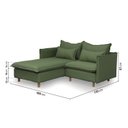 Ver imagem 5 de Sofá Modular 2 Lugares com Chaise e Pé Madeira Sôma CabeCasa MadeiraOriginals