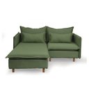 Ver imagem 3 de Sofá Modular 2 Lugares com Chaise e Pé Madeira Sôma CabeCasa MadeiraOriginals