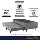 Ver imagem 4 de Cama Solteiro Box Luxo Suede 88x188 com Auxiliar Duquesa