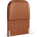 Ver imagem 7 de Cabeceira Cama Box 100cm Lanna com Puff Recamier Doha W01 Couríssimo Camel - Lyam Decor