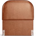 Ver imagem 3 de Cabeceira Cama Box 100cm Lanna com Puff Recamier Doha W01 Couríssimo Camel - Lyam Decor