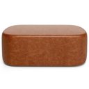 Ver imagem 4 de Cabeceira Cama Box 100cm Lanna com Puff Recamier Doha W01 Couríssimo Camel - Lyam Decor