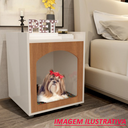 Ver imagem 6 de Mesa de Cabeceira com Espaço para Cama Pet para Caes e Gato