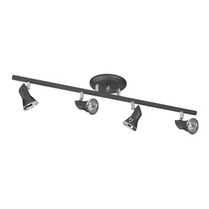 Spot De Sobrepor Para 4 Lâmpadas Gu10 Cor Spt 5704 Preta