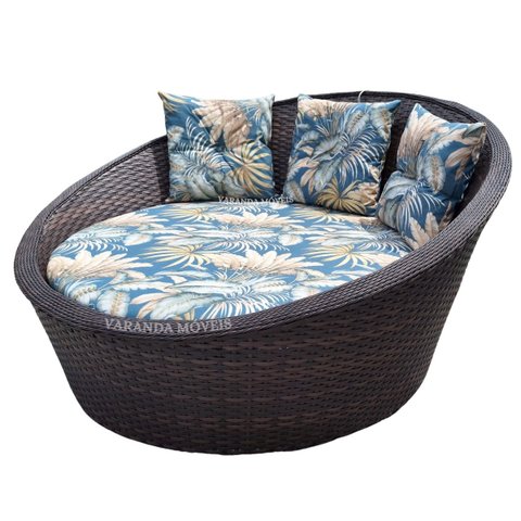 Sofá Poltrona Chaise Redonda para Varanda Jardim Área Externa