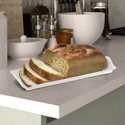 Bandeja de Plástico Retangular Branco Decorativa 38x16cm Uz Servir Organizar - 2