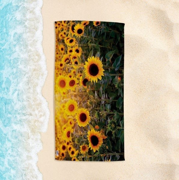 Toalha de Praia Yuzo 70x140cm Foto Girassol - 1