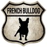 Placa Route Raças Cachorro Buldogue Francês - 1