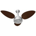 Ver imagem 1 de Ventilador de Teto Venti-Delta Miray com 3 Pás Tabaco / Prata 220V