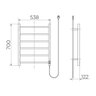 Toalheiro Térmico Docol DocolCozy Quadrado de Parede Inox Polido 220V - 3
