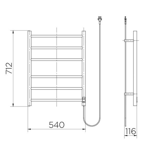 Toalheiro térmico Round 127v Docol Cozy inox polido - 00917904 - 3