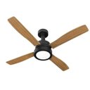 Ver imagem 1 de Ventilador de Teto Venti-delta Vintage Led com 4 Pás Marrom / Preto 127v