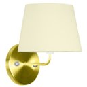 Ver imagem 2 de Kit 2 Arandela Dourado De Cupula Tradicional Bege