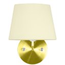 Ver imagem 3 de Kit 2 Arandela Dourado De Cupula Tradicional Bege