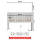 Ver imagem 6 de Berço Reborn com Colchão Incluso e Rodízios Multimóveis Mp4382c Branco