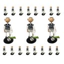 Ver imagem 1 de Boneco De Ferro Enfeite Jardim Torcedor Decoraçao Casa Mesa Estante Jardim Futebol Preto Braslu BON-