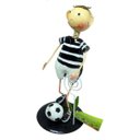 Ver imagem 4 de Boneco De Ferro Enfeite Jardim Torcedor Decoraçao Casa Mesa Estante Jardim Futebol Preto Braslu BON-