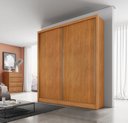 Ver imagem 1 de Guarda Roupa Solteiro MDF 2 Portas 3 Gavetas Ávila Marrom/Cinamomo