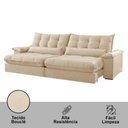 Ver imagem 2 de Sofá Classic Linho 02 Módulos 80 Cm B25 Meu Sofá Online A294 Linho Creme