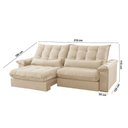 Ver imagem 6 de Sofá Classic Linho 02 Módulos 80 Cm B25 Meu Sofá Online A294 Linho Creme