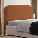 Ver imagem 6 de Cabeceira Cama Box King 195cm Orgânica Lanna W01 Bouclê Terracota - Lyam Decor