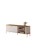 Ver imagem 2 de Rack para Tv 58 Polegadas Olaf Off White Nature Bronze