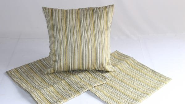 Capa Almofada Amarelo Listra - 2