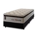 Ver imagem 3 de Conjunto Cama Box Solteirão c/ Molas Ensacadas New York Preto 96x203x73