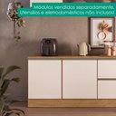 Ver imagem 2 de Balcão com Tampo 58 cm 1 Porta Etna Carvalho Oak Off White Poliman