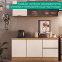 Ver imagem 5 de Balcão com Tampo 58 cm 1 Porta Etna Carvalho Oak Off White Poliman