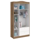 Ver imagem 2 de Guarda Roupa Infantil Danny 3 Portas Branco Mezzo Acetinado – Reller