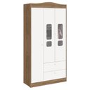Ver imagem 1 de Guarda Roupa Infantil Danny 3 Portas Branco Mezzo Acetinado – Reller
