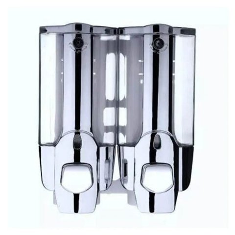 Dispenser Duplo Shampoo Sabonete Alcool Gel Hotel Casa Shopping