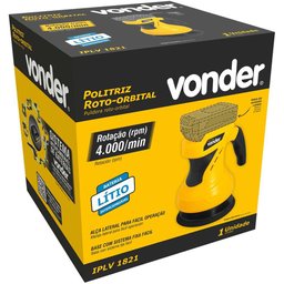 Politriz Roto-orbital Bateria Intercambiável de 18 V sem Bateria e sem Carregador Iplv 1821 Vonder - 9