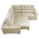 Ver imagem 5 de Sofá de Canto Retrátil e Reclinável com Molas Cama Inbox Austin 2,20M x 2,20M Suede Velusoft