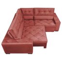 Ver imagem 5 de Sofá de Canto Retrátil e Reclinável com Molas Cama Inbox Austin 2,20M x 2,20M Suede Velusoft