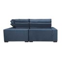 Ver imagem 6 de Sofá de Canto Retrátil e Reclinável com Molas Cama Inbox Austin 2,30M x 2,30M Suede Velusoft