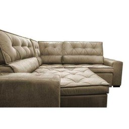 Sofá de Canto Retrátil e Reclinável com Molas Cama Inbox Austin 2,30M x 2,30M Suede Velusoft - 4 Sofá de Canto Retrátil e Reclinável com Molas Cama Inbox Austin 2,30M x 2,30M Suede Velusoft - 4