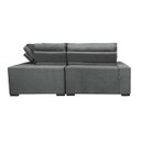 Ver imagem 6 de Sofá de Canto Retrátil e Reclinável com Molas Cama Inbox Austin 2,30M x 2,30M Suede Velusoft
